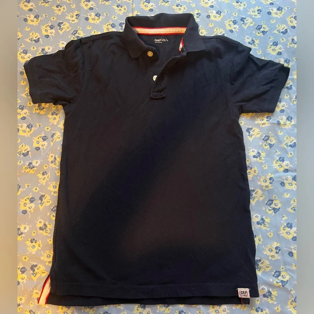 GAP Navy Polo Cotton Short Sleeve Shirt Boys
